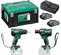 Pack 2 outils sans fil 18V (DS18DE + WR18DBDL2) (2x4,0 Ah) en coffret - HIKOKI KC18DEWLZ