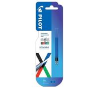 Recharge pour stylo effaçable Pilot FriXion Ball 4 couleurs pointe fine 0,5 m - Pochette de 2 - Encre bleue
