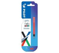 Recharge pour stylo effaçable Pilot FriXion Ball 4 couleurs pointe fine 0,5 m - Pochette de 2 - Encre bleue