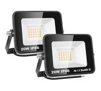 Pack 2 spots LED 20W extérieurs IP66 2000LM bnc chaud