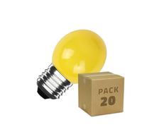 Pack 20 Ampoules Led E27 3w 300 Lm G45 Monochrome Jaune