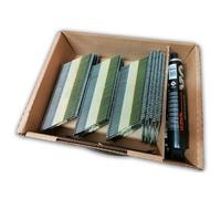 Pack 2200 clous 3.1x80 CRANTEES ACIER pour Paslode IM90 / IM90I