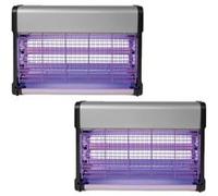 PACK 2X Destructeurs d'insectes Electrique 20W Anti-Moustiques 80m2 Silencieux