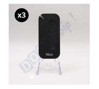Pack 3 NICE MyGo4 - Télécommande 4 canaux Portails/Garage - 433 92MHz - Remplace FLO4R-S ON4E et FLO4RE