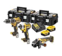Pack 3 outils 18V (2x5.0 Ah) (DCD796 + DCF887 + DCG405) - DEWALT DCK384P2T-QW