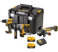 DeWalt Ensemble 3 outils sans fil DCK355P2T XR 18V brushless - DCD800/DCH172/DCG405, 2x5Ah Li-Ion