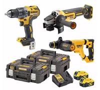 Pack 3 outils Perforateur SDS-plus, Meuleuse 125 mm et Perceuse-visseuse compacte DEWALT DCK327P2T (DCH263 / DCG405 / DCD791)