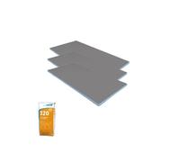 Pack 3 panneaux de construction WEDI 125 x 60 x 0,6 cm + colle à carrelage universelle 320