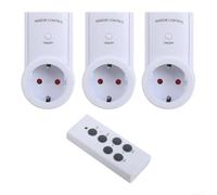 Pack 3 Prises WiFi 16A Télécommande Incluse | pour puissance pour max 2200W 16A, protection surcharge, plastique ignifuge ABS, sûr pour gros appareils