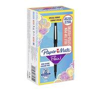 Paper-Mate Stylos feutres Flair Original – pointe moyenne 0,7 mm – encre noire – boîte de 36
