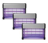 PACK 3X Destructeurs d'insectes Electrique 20W Anti-Moustiques 80m2 Silencieux