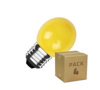 Pack 4 Ampoules Led E27 3w 300 Lm G45 Jaune Jaune