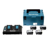 Pack 4 Batteries 18V 5Ah BL1850 - MAKITA - Chargeur double DC18RD + coffet MaKpac - 197626-8