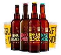 Pack 4 bouteilles + 2 verres offerts - Brasserie Ninkasi