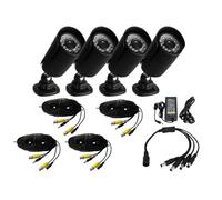PACK 4 CAMERAS FULL HD FILAIRES IP65 BNC + CONNECTIQUE COMPLETE