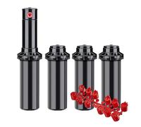 [Pack 4] Irrigateur Hunter PGP-Adj: portée de 6,40 à 15,80 mètres, filetage 3/4 "Réglage précis de l'angle d'irrigation : buses incluses, irrigateur de pelouse pop-up PGP-Adj