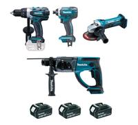 PACK 4 MACHINES 18 V LI-ION 4 AH - MAKITA - DLX4054MX1
