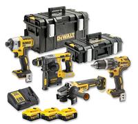 DeWALT DCK422P3T-QW Pack combiné DCG405+DCH273+DCD796+DCF887 (18V/3x5,0Ah) 2x Toughsystem