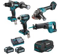Pack 4 machines XGT 40Vmax DF001G + GA005G + TD001G + JR001G - MAKITA - DK0126G401