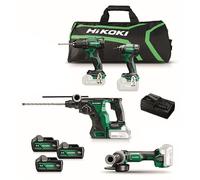 HiKOKI KC18DEWHZ 18V Li-ion Batterie 4-pieces Dans Un Sac (3x5,0Ah/18V)