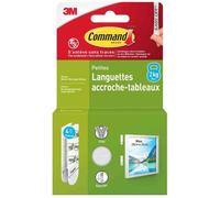 Pack 4 Paires Languettes Accroche-tableaux Taille S 2Kg Blanc