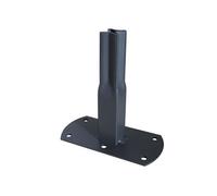 Pack 4 pieds tube carré 20 à visser - 13x6x12 cm - anthracite