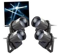 Pack 4 spots à LED Blanc de 5W pour Dj's ou Déco
