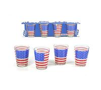 Pack 4 Verres Shooters USA