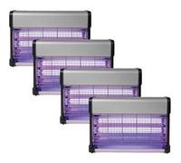 PACK 4X Destructeurs d'insectes Electrique 20W Anti-Moustiques 80m2 Silencieux
