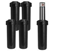 [Pack 5] Arroseur enterré avec buse rotative 3/4" - Portée de 6,9-15,6 m. Arroseurs d'arrosage de pelouse avec levage automatique. Arroseur sectoriel Réglage d'angle de 25-360°. Comprend des tuyères.