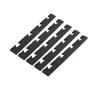 Pack 5 Bordures Femelles pour Dalle PVC noire Clipsable Sol Antidérapant Carré Garage Atelier PS50CRN/F INTEC