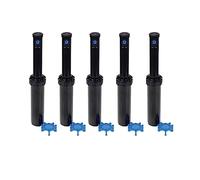 [Pack 5] Irrigateur pop-up à turbine 3504-PC, Rain Bird - Arroseurs d'irrigation de pelouse - Irrigateurs à turbine sectoriels (40°-360º) de ½ facile à utiliser pour court et moyen accessible