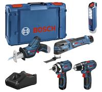 Bosch "Set d''outils 12 volts 5 pièces, GOP + GSR + GDR + GSA + GLI"