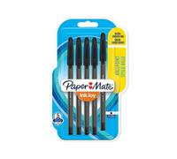 Paper Mate InkJoy10pk0ST stylos bille avec bouchon | pointe fine (0,7 mm) | noir | lot de 5