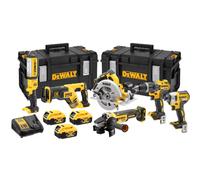 Pack 6 outils 18V XR (3x5,0 Ah) avec 2 coffrets TSTAK - DEWALT DCK623P3-QW
