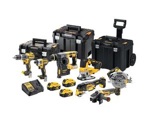 Pack 7 outils 18V (3x5,0 Ah) dans 3 coffrets T-STAK - DEWALT DCK755P3T