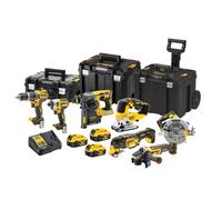 Pack 7 outils 18V (3x5,0 Ah) dans 3 coffrets TSTAK - DEWALT DCK755P3T