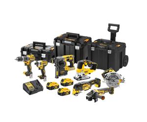 Pack 7 outils 18V (3x5,0 Ah) dans 3 coffrets TSTAK - DEWALT DCK755P3T