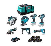 Pack 7 machines 18V 5 batteries 5 Ah DLX7013PT1 MAKITA - DLX7013PT1
