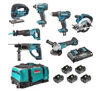 Pack 7 outils MAKITA DLX7013PT1 18V (5x5Ah)
