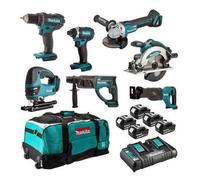Pack 7 machines 18V 5 batteries 5 Ah DLX7013PT1 MAKITA - DLX7013PT1
