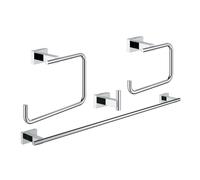 Pack accessoires 4 en 1 ESSENTIALS CUBE GROHE 40778001 - chrome