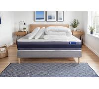 Pack ACTIFLEX MORPHO 180x200cm sommier kit gris - 24cm - Ressorts ensachs et mmoire de forme - Moelleux - Sommier kit Gris - Avec couette et oreillers