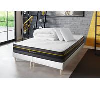 Pack ACTIVE 160 x 200 cm - 24cm - Mmoire de forme - Enveloppant - Double sommiers Blanc