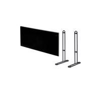 Pack ADAX Radiateur électrique noir - 800 W - 704x370x90mm - Neo Basic NP08 KDT - Pieds pour radiateur P noirs - 195x290mm