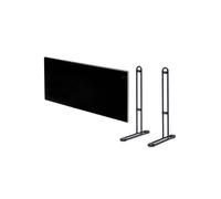 Pack ADAX Radiateur électrique noir - 800 W - 704x370x90mm - Neo Basic NP08 KDT - Pieds pour radiateur P noirs - 195x290mm