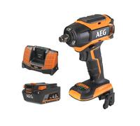 Pack AEG 18V - Boulonneuse à chocs Brushless 300 Nm - Batterie 4.0 Ah - Chargeur