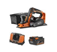 Pack AEG 18V - Rabot Brushless 82mm - Batterie 4.0 Ah - Chargeur