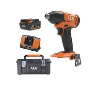 Pack AEG 18V - Visseuse à chocs 200Nm - Batterie 4.0 Ah - Chargeur - Caisse de rangement