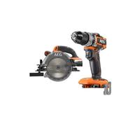 Pack AEG Perceuse à percussion - Scie circulaire - 18 V - Subcompact - Brushless